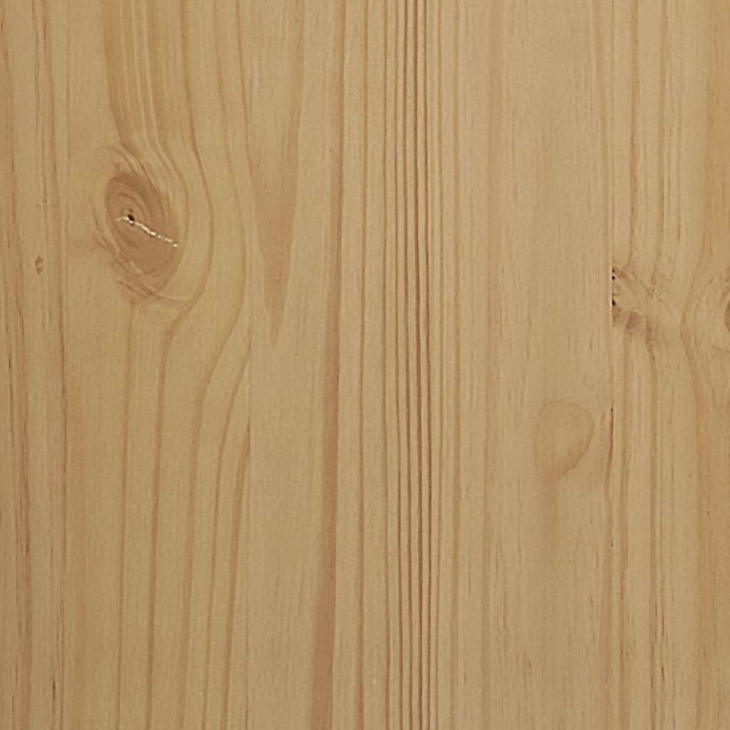 Wardrobe "FLORO" Wax Brown 77x53x171 cm Solid Wood Pine