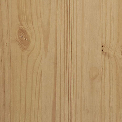Wardrobe "FLORO" Wax Brown 77x53x171 cm Solid Wood Pine