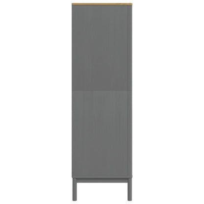 Wardrobe "FLORO" Grey 77x53x171 cm Solid Wood Pine