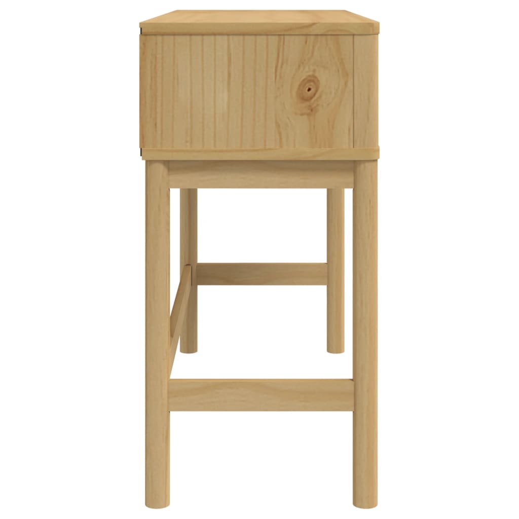 Console Table "FLORO" Wax Brown 89,5x36,5x73 cm Solid Wood Pine