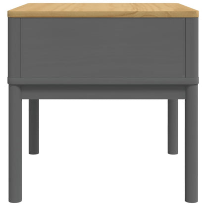 Lamp Table FLORO Grey 55x55x54 cm Solid Wood Pine