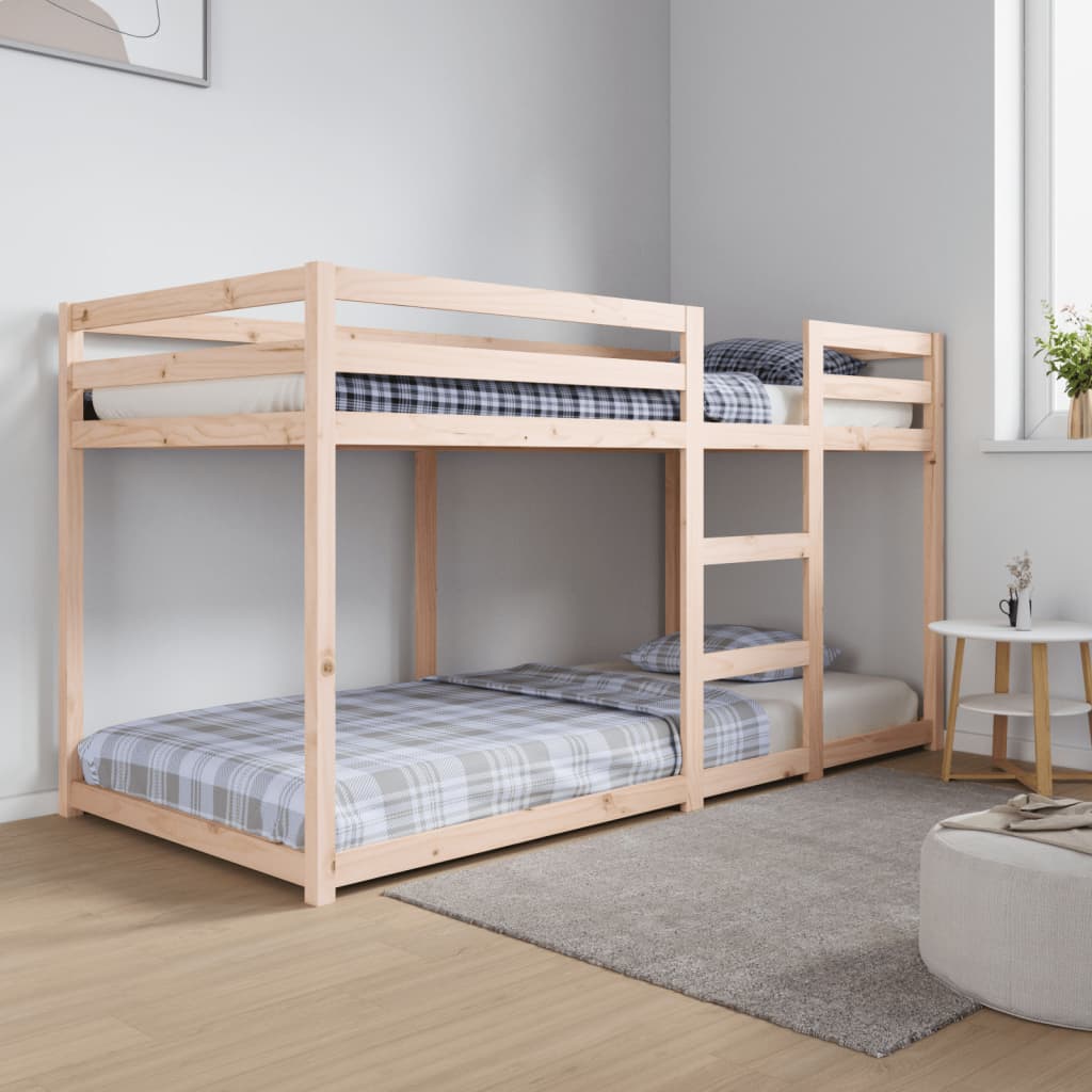 Bunk Bed without Mattress 90x200 cm Solid Wood Pine