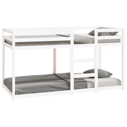Bunk Bed without Mattress White 90x200 cm Solid Wood Pine