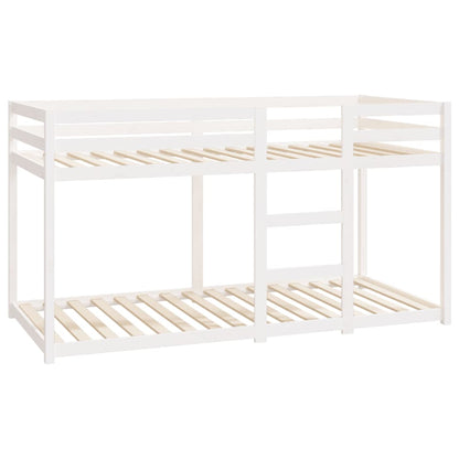 Bunk Bed without Mattress White 90x200 cm Solid Wood Pine
