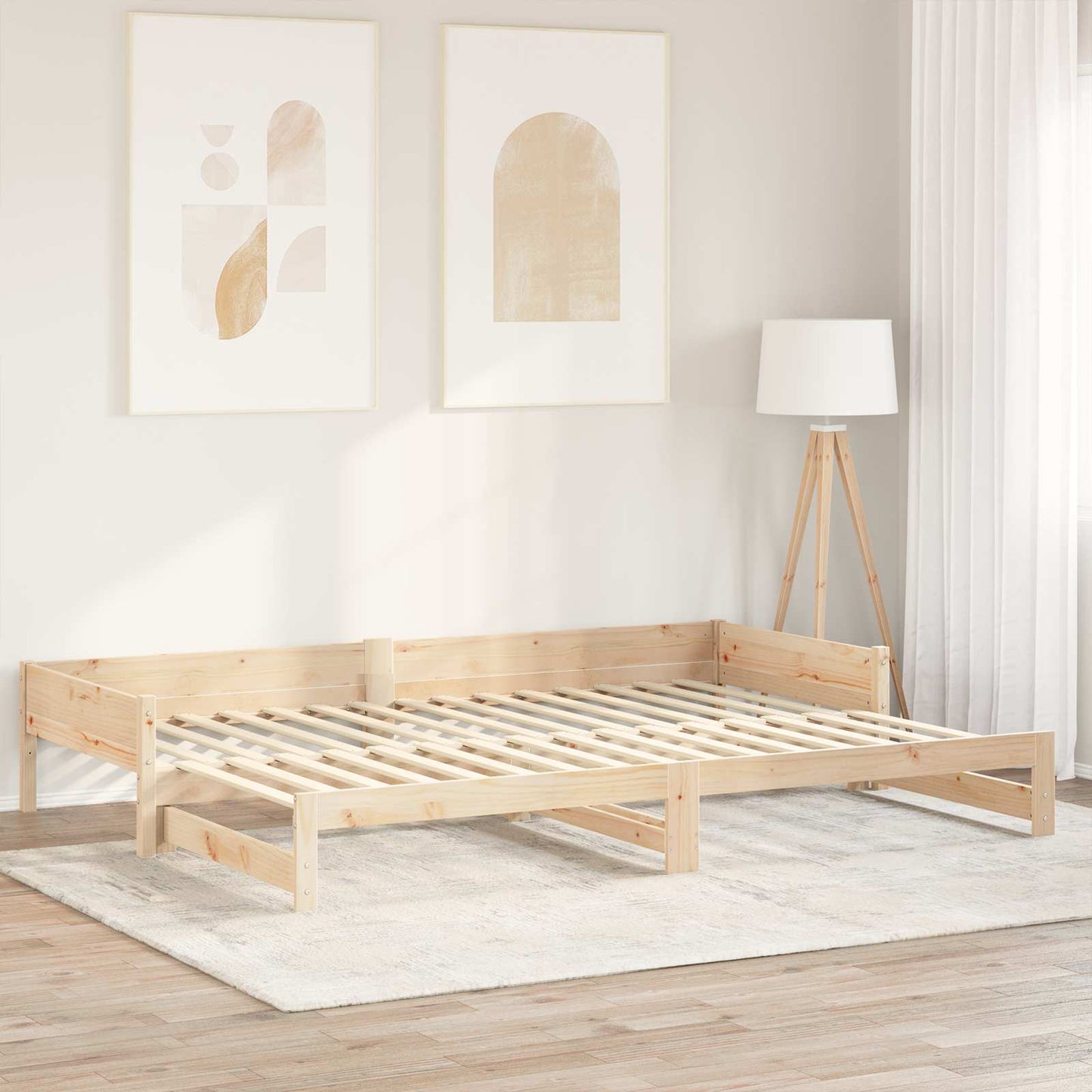 Bed Slat 32 pcs Natural 90 x 6 x 1.3 cm Solid Pine Wood