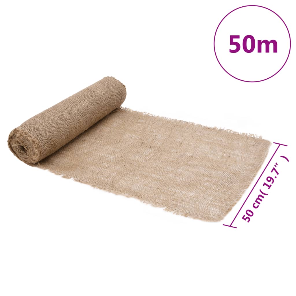 Jute Rolls 2 pcs 0.5x50 m 100% Jute 200 gsm