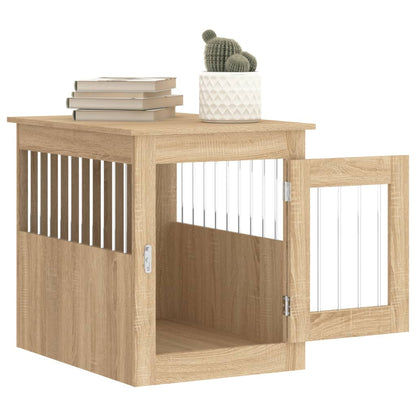 Dog Crate Furniture Sonoma Oak 55x75x65 cm Engineered Wood