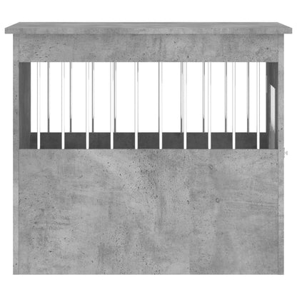 Dog Crate Furniture Concrete Grey 55x75x65 cm Engineered Wood