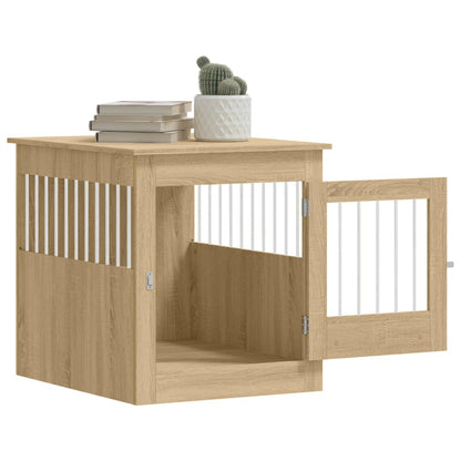 Dog Crate Furniture Sonoma Oak 64.5x80x71 cm Engineered Wood
