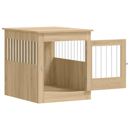 Dog Crate Furniture Sonoma Oak 64.5x80x71 cm Engineered Wood