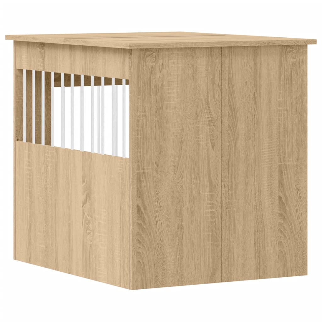 Dog Crate Furniture Sonoma Oak 64.5x80x71 cm Engineered Wood