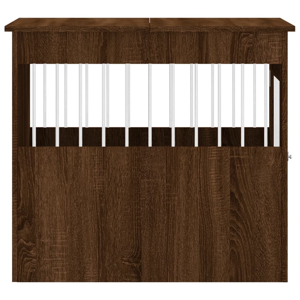 Dog Crate Furniture Brown Oak 64.5x80x71 cm Engineered Wood