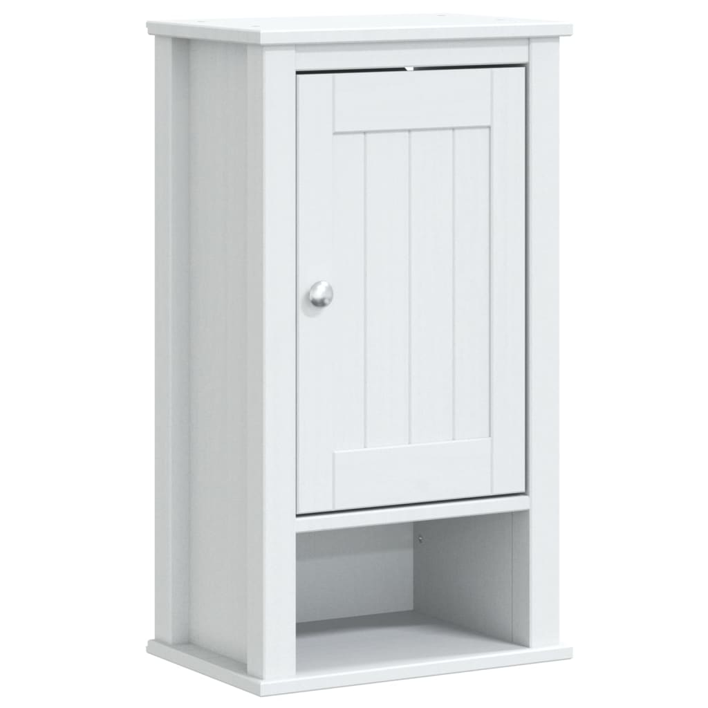 4 Piece Bathroom Furniture Set BERG White Solid Wood Pine