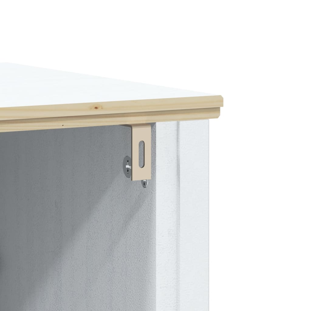 4 Piece Bathroom Furniture Set BERG White Solid Wood Pine
