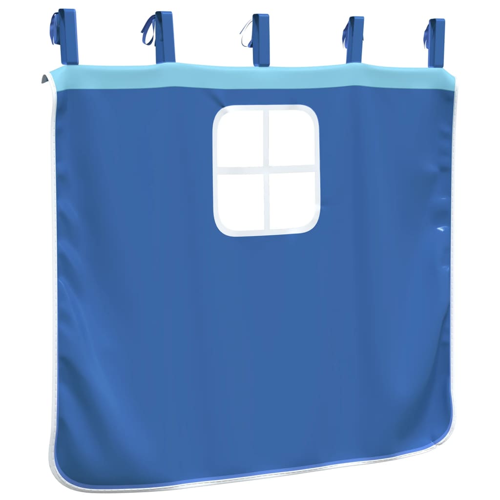Curtains for Loft Bed with Tunnel and Tower Blue