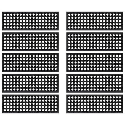 Stair Treads 10 pcs 25x75 cm Rubber