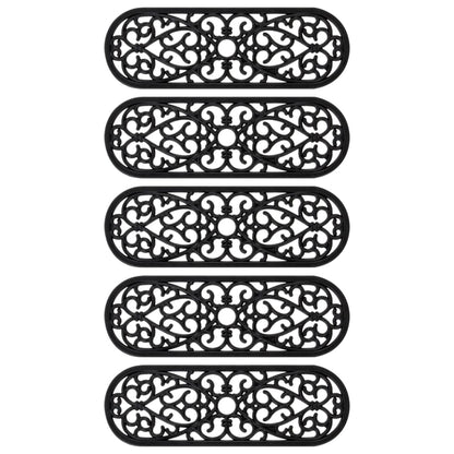 Stair Treads 5 pcs 25x75 cm Rubber