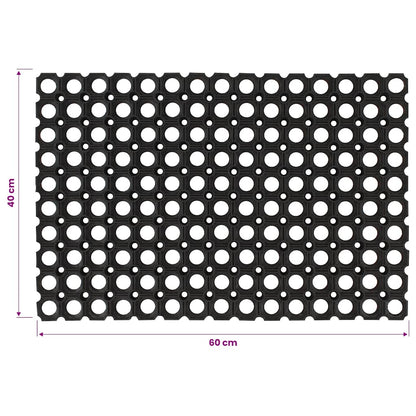 Door Mat Rectangular 40x60 cm Rubber