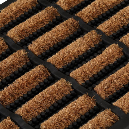Door Mat Rectangular 40x60 cm Rubber and Coir