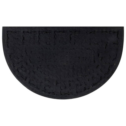 Door Mat Half Round 45x75 cm Rubber and Coir