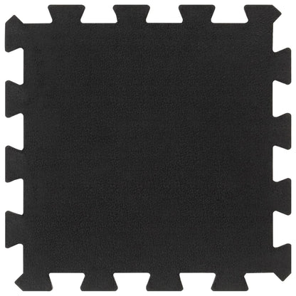 Rubber Floor Tiles 9 pcs Black 16 mm 30x30 cm