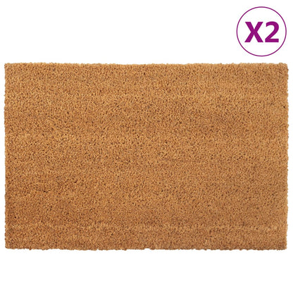 Door Mats 2 pcs Natural 40x60 cm Tufted Coir
