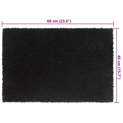 Door Mat Black 40x60 cm Tufted Coir