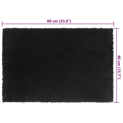 Door Mats 2 pcs Black 40x60 cm Tufted Coir