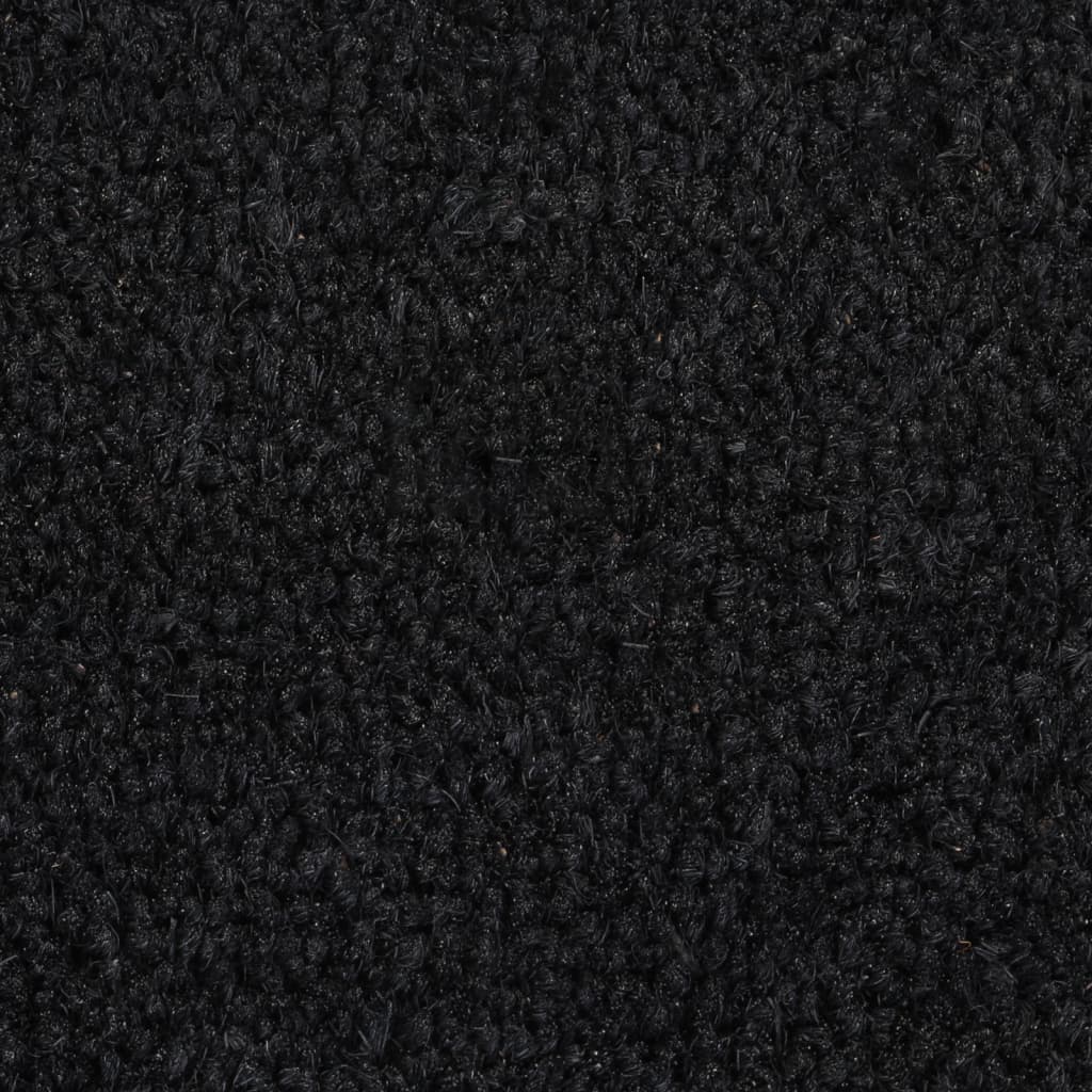 Door Mat Black 50x80 cm Tufted Coir