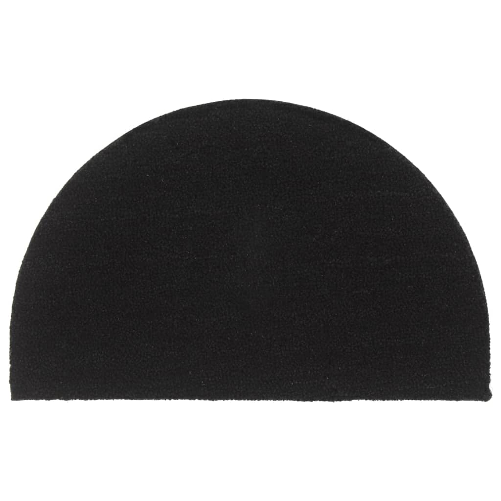 Door Mat | Black | Coir | 50x80 cm | Foldable | Door Mat | Crescent