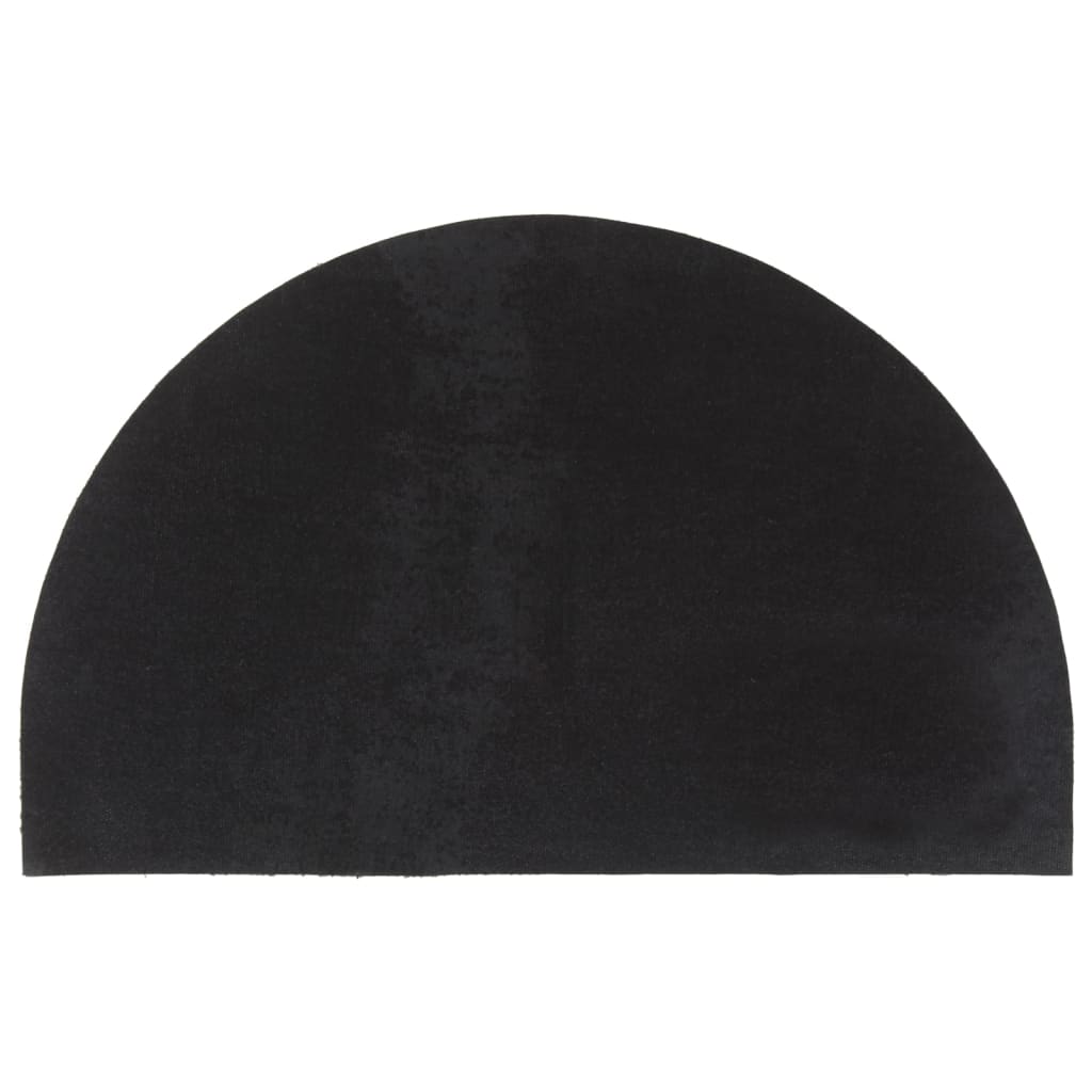 Door Mat | Black | Coir | 50x80 cm | Foldable | Door Mat | Crescent