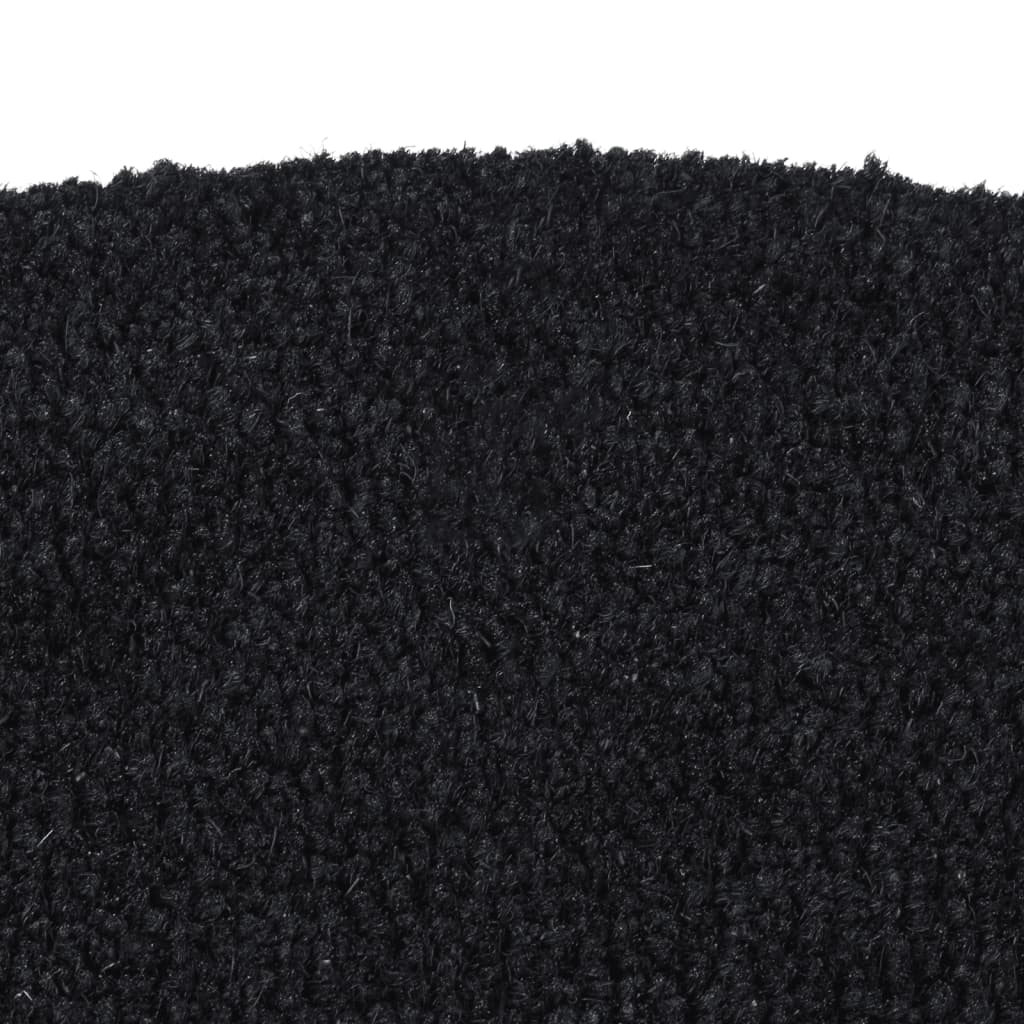 Door Mat | Black | Coir | 50x80 cm | Foldable | Door Mat | Crescent