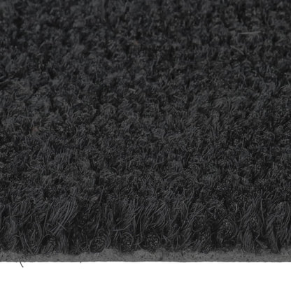 Door Mat | Black | Coir | 50x80 cm | Foldable | Door Mat | Crescent