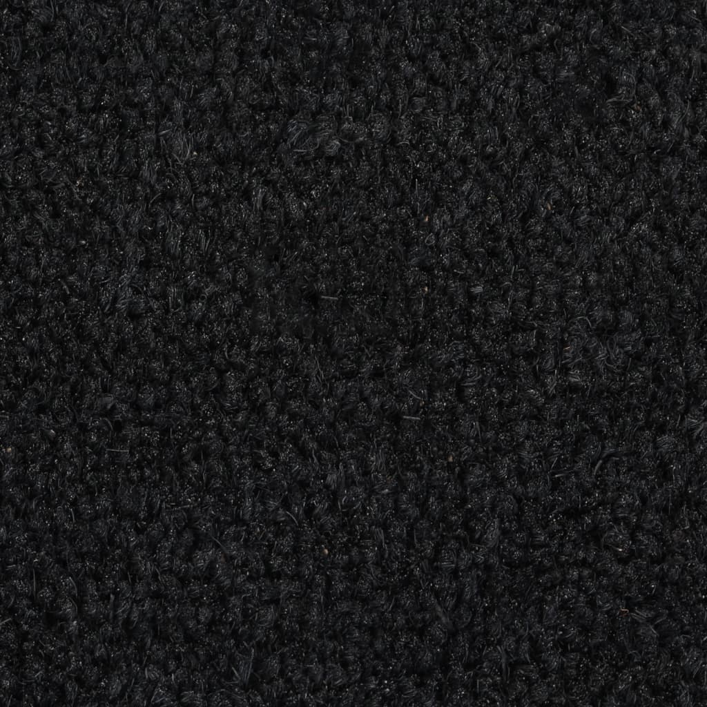 Door Mat | Black | Coir | 50x80 cm | Foldable | Door Mat | Crescent