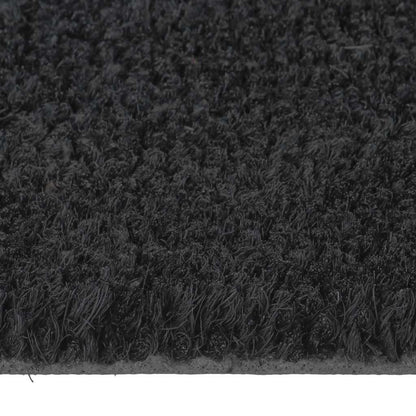 Door Mat Black 90x150 cm Tufted Coir