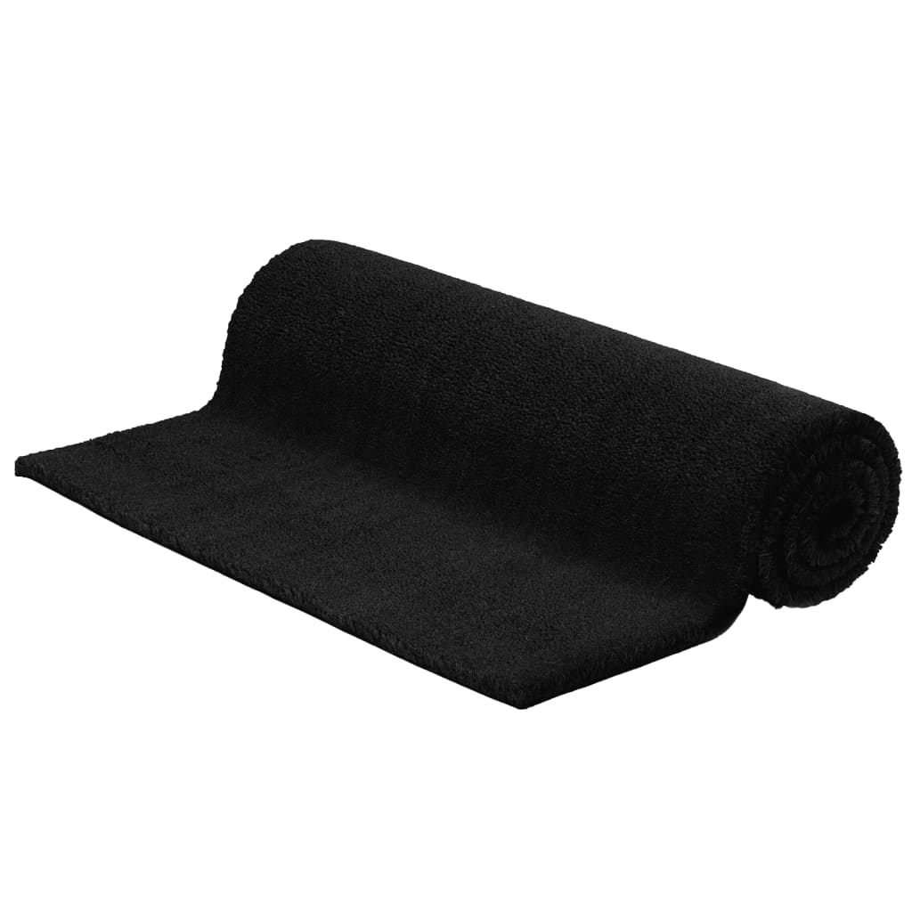 Door Mat Black 100x200 cm Tufted Coir