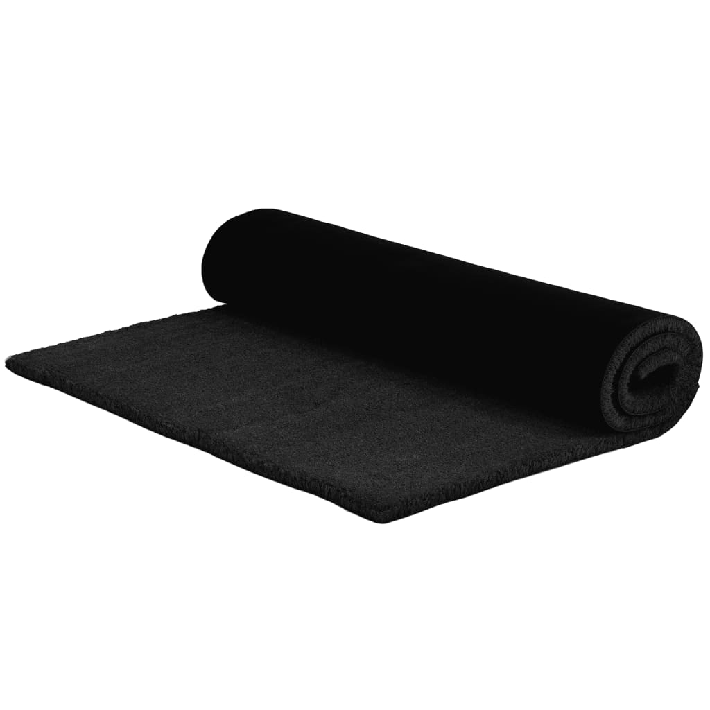 Door Mat Black 100x200 cm Tufted Coir
