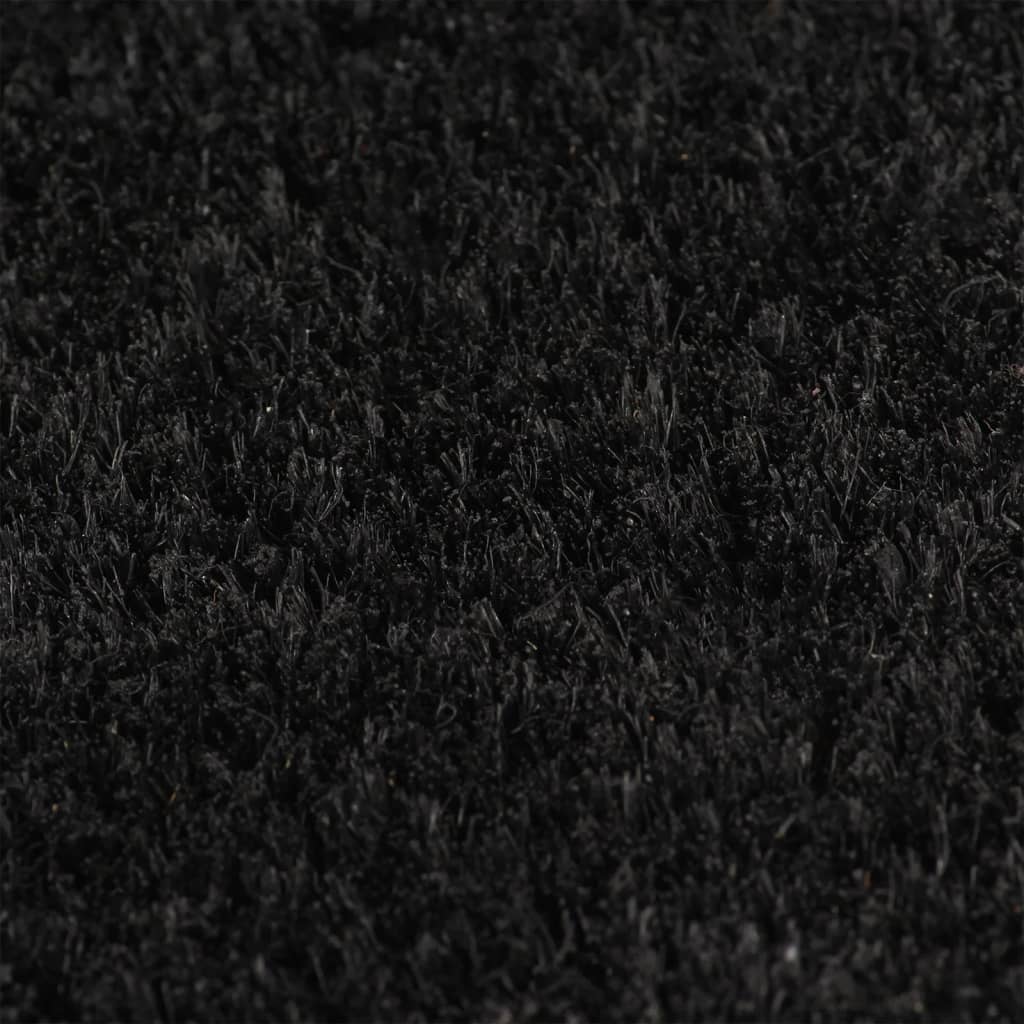 Door Mat Black 100x200 cm Tufted Coir