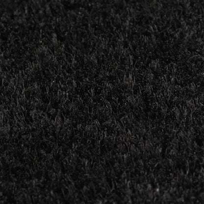 Door Mat Black 100x200 cm Tufted Coir