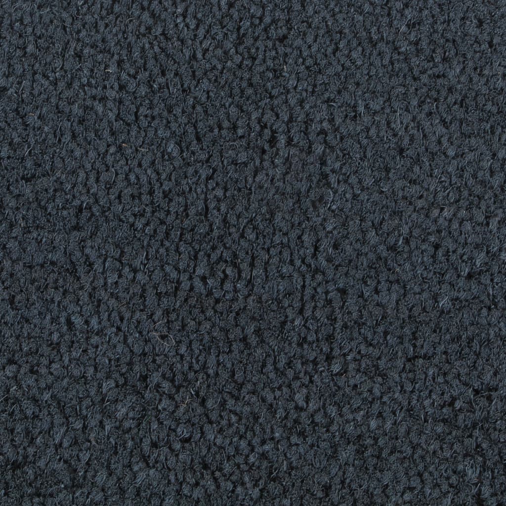 Door Mat Dark Grey Half Round 40x60 cm Tufted Coir