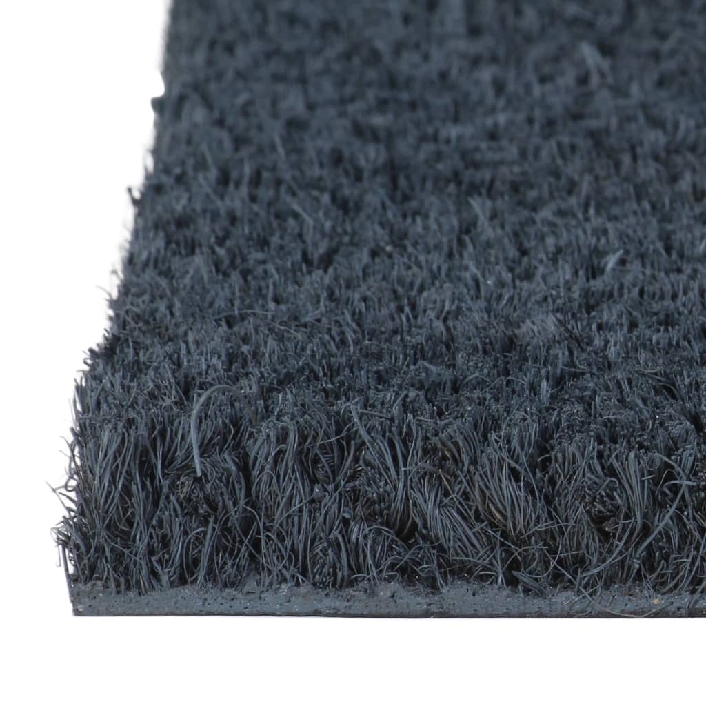 Door Mat Dark Grey 50x80 cm Tufted Coir