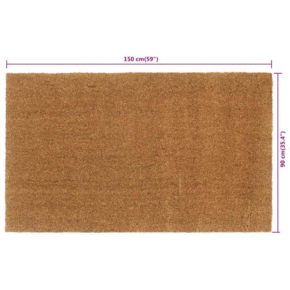 Door Mat Natural 90x150 cm Tufted Coir