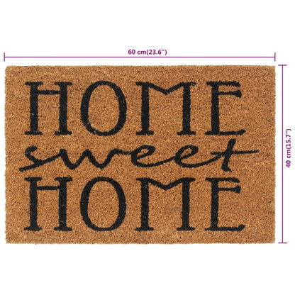 Door Mat Natural 40x60 cm Tufted Coir
