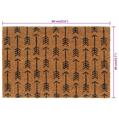 Door Mat Natural 40x60 cm Tufted Coir