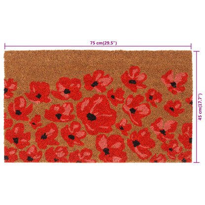 Door Mat Natural 45x75 cm Tufted Coir