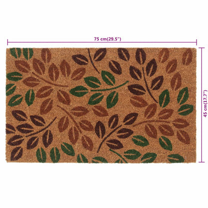 Door Mat Natural 45x75 cm Tufted Coir