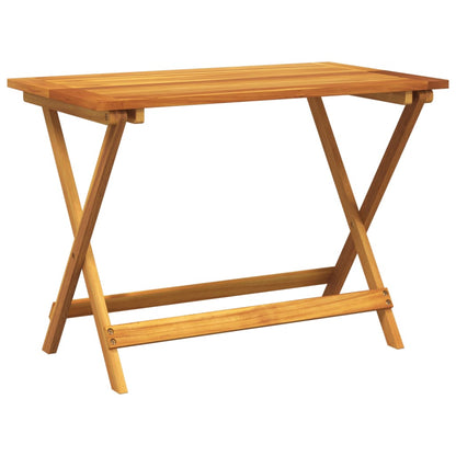 Folding Garden Table 90x52,5x65 cm Solid Wood Acacia