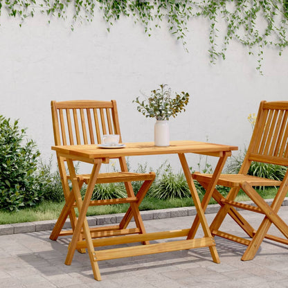 Folding Garden Table 90x52,5x65 cm Solid Wood Acacia