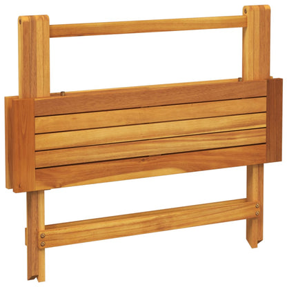 Folding Garden Table 90x52,5x65 cm Solid Wood Acacia