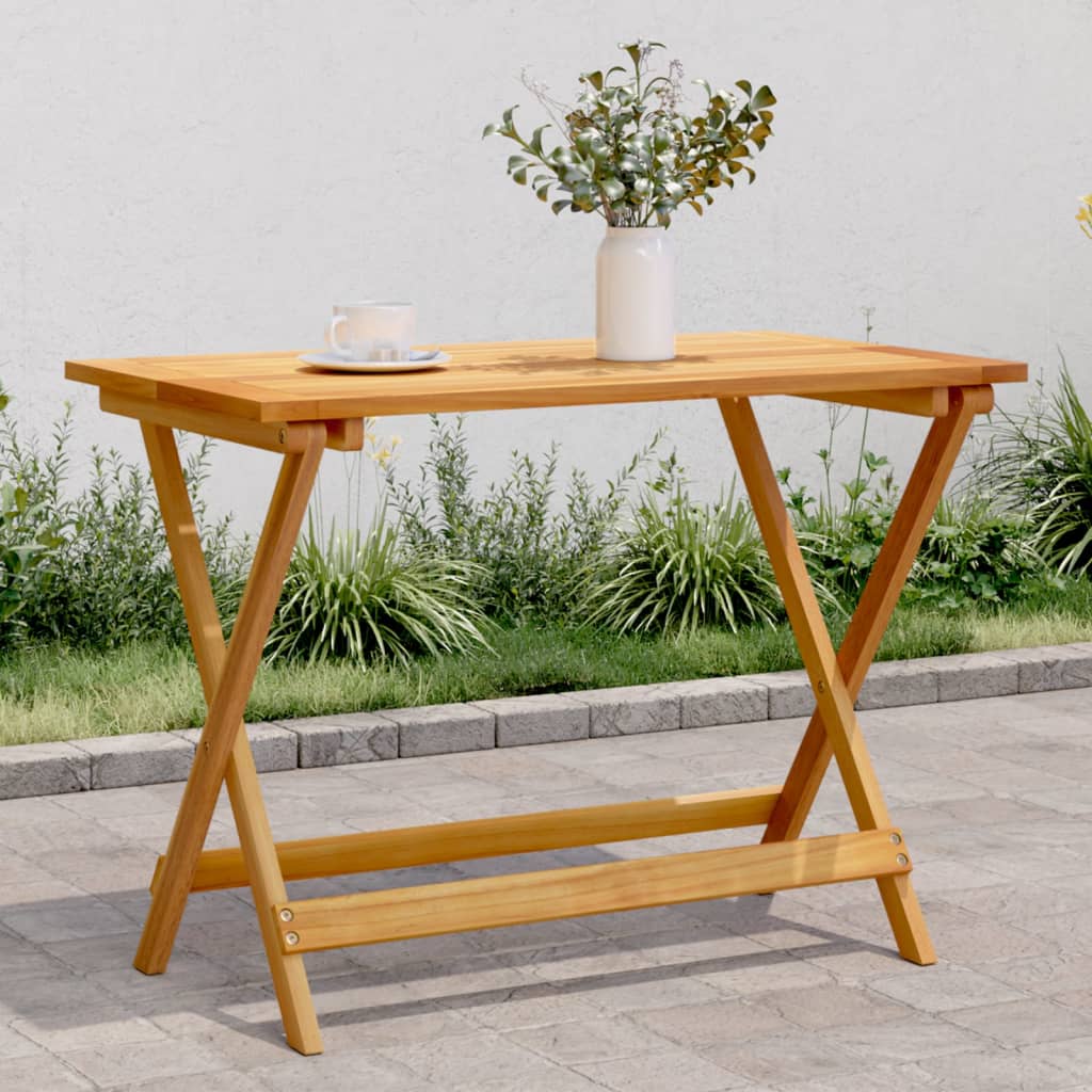 Folding Garden Table 90x52,5x65 cm Solid Wood Acacia